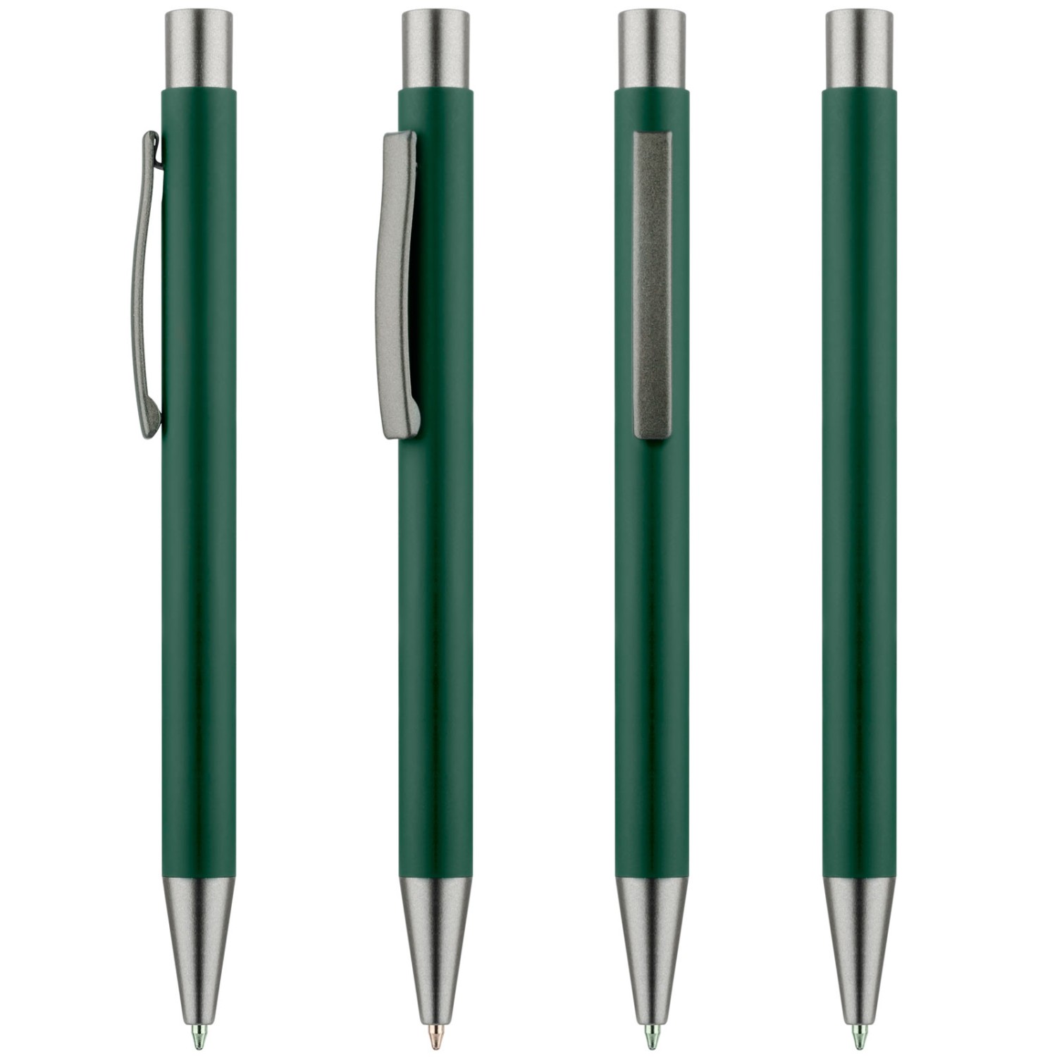0. Foto Metall Kugelschreiber GOMA matt mit Namen Gravur (Farbe: grün)