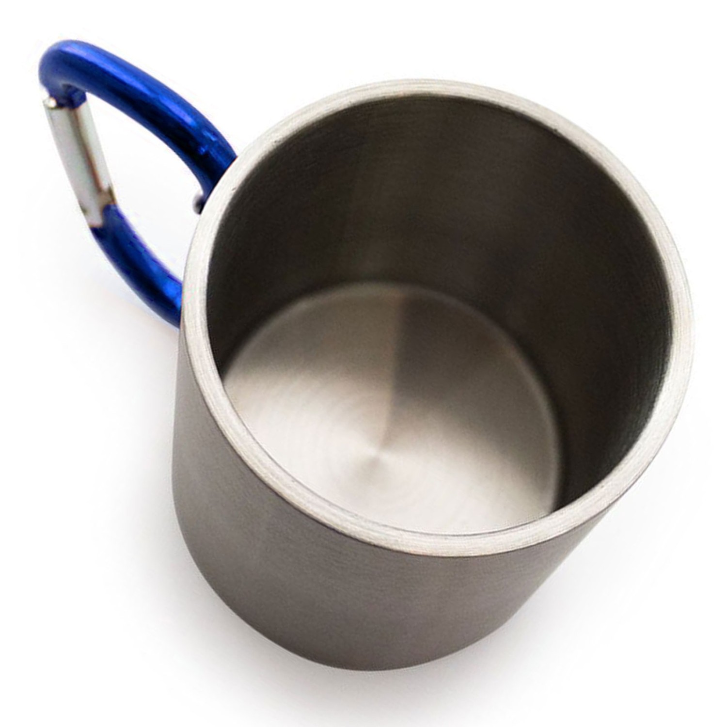 2. Foto Tasse Becher Falster Blau Karabiner Henkel mit Gravur