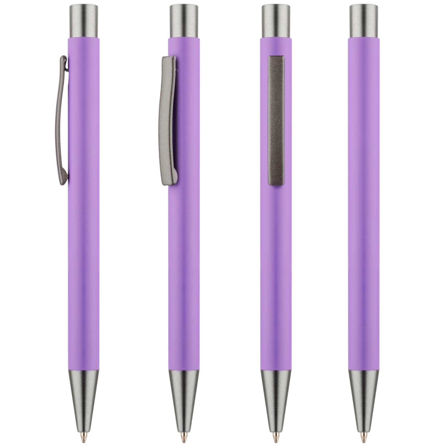 0. Foto Metall Kugelschreiber GOMA matt mit Namen Gravur (Farbe: violett)