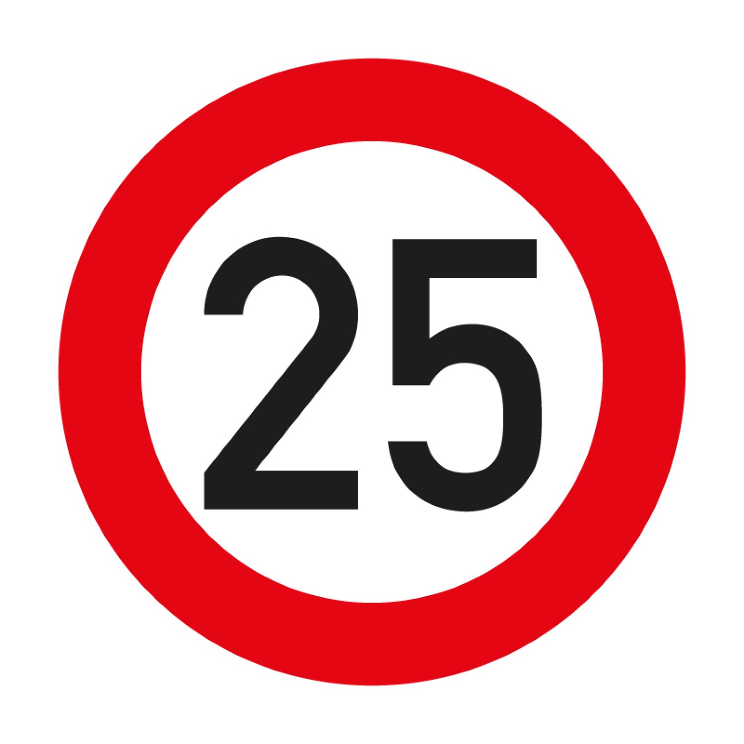 0. Foto Geburtstagschild Verkehrsschild Straßenschild Schild PVC (Zahl auf dem Schild: 25)